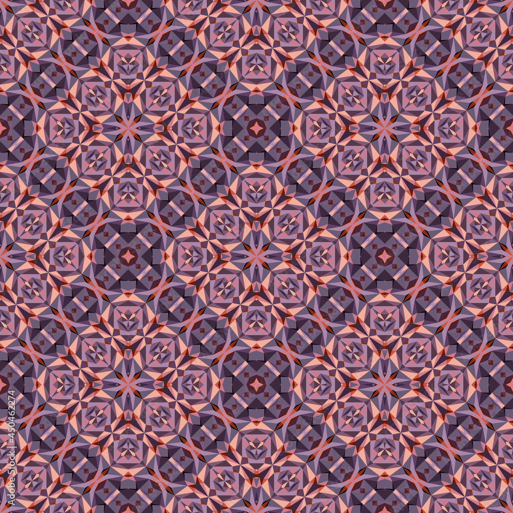 Geometric seamless pattern, ornament, colorful background.