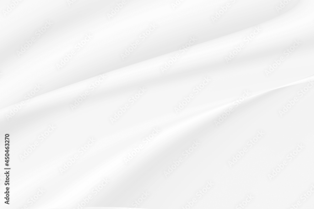© Piman Khrutmuang - Abstract white fabric with soft wave texture background