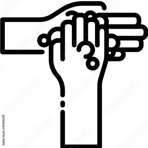 Washing Hand line icon