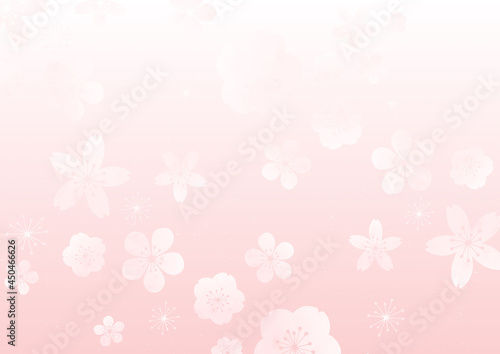 春の花が舞い散る背景素材