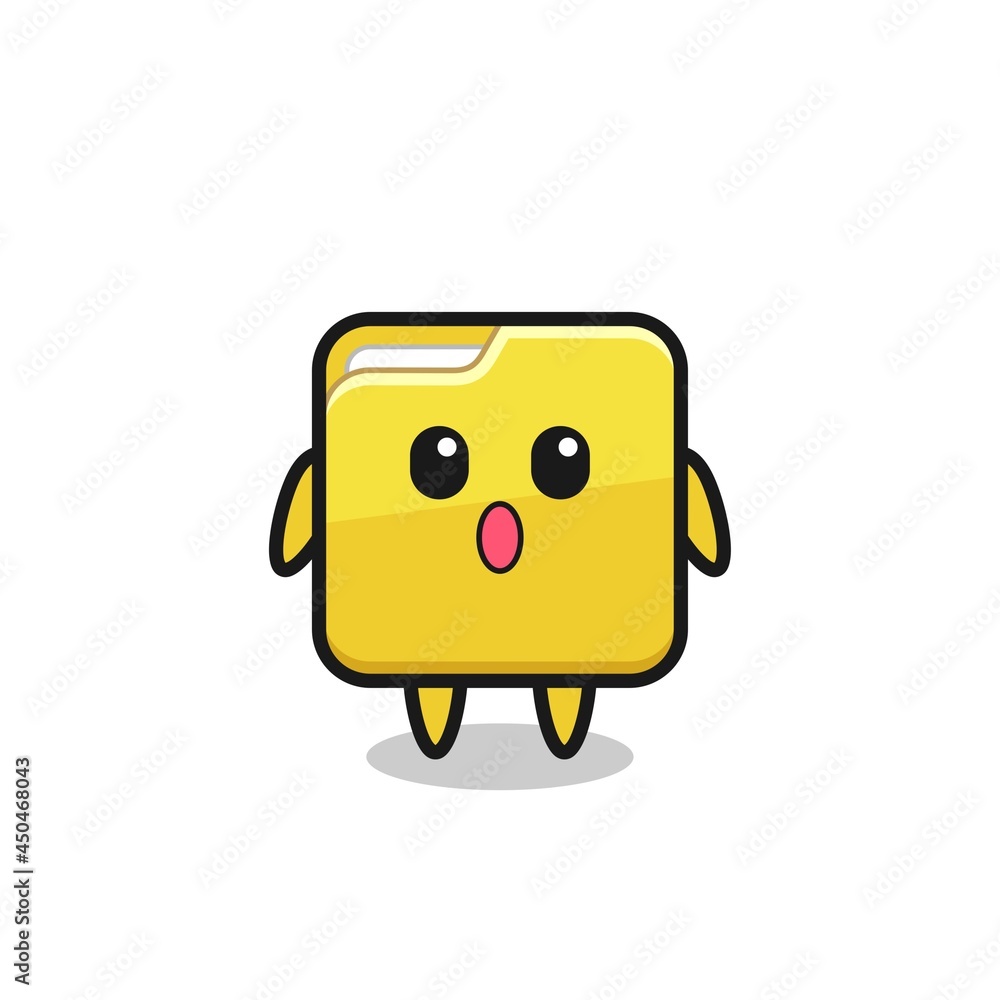 the amazed expression of the folder cartoon the amazed expression of the folder cartoon