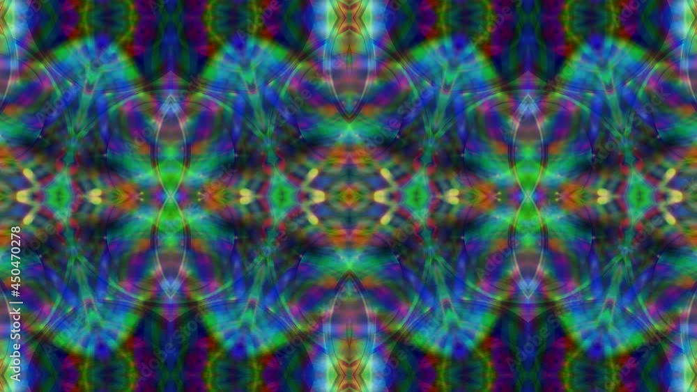 Abstract textured moving green kaleidoscope background. Abstract textured moving green kaleidoscope background.