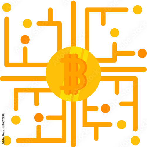 bitcoin flat icon