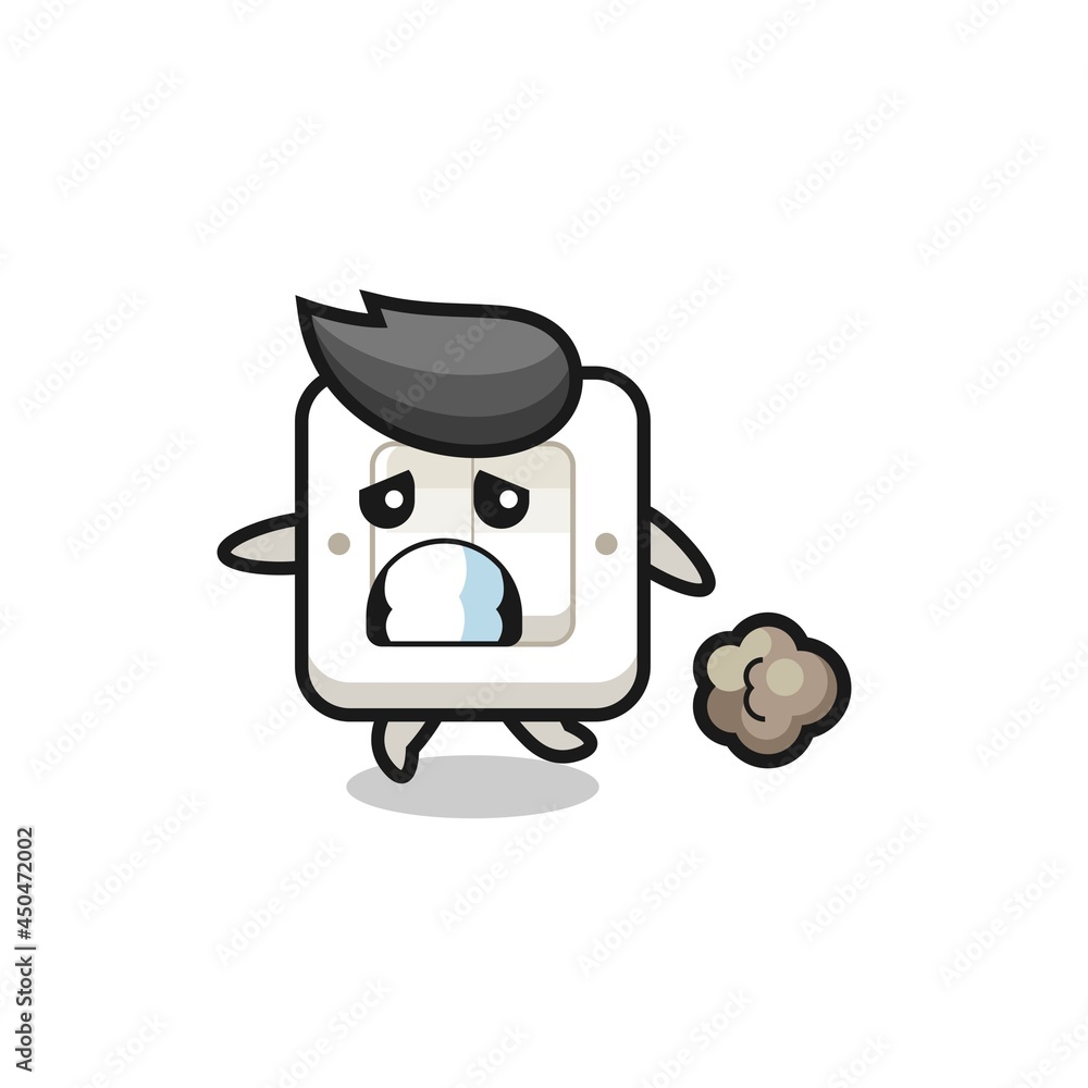 illustration of the light switch running in fear illustration of the light switch running in fear