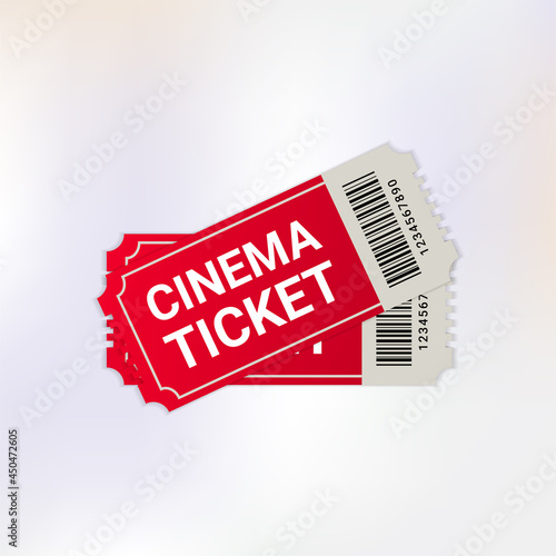 luxury and attractive cinema ticket design