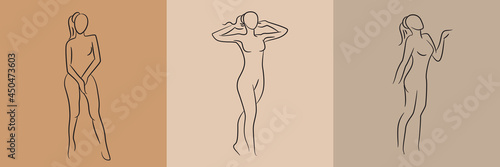 sketch and hand drawn sexy woman pose set illustration