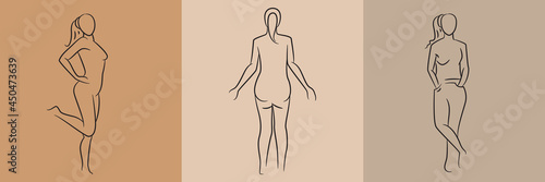 sketch and hand drawn sexy woman pose set illustration