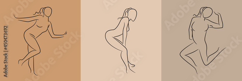 sketch and hand drawn sexy woman pose set illustration