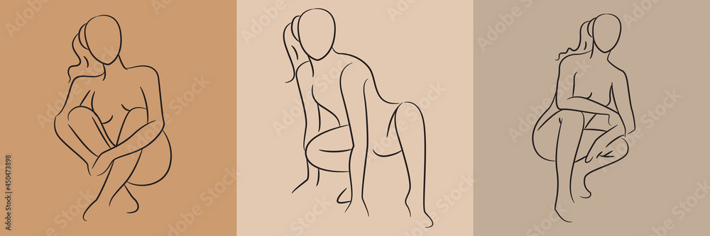 sketch and hand drawn sexy woman pose set illustration sketch and hand drawn sexy woman pose set illustration
