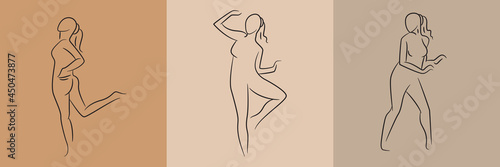 sketch and hand drawn sexy woman pose set illustration