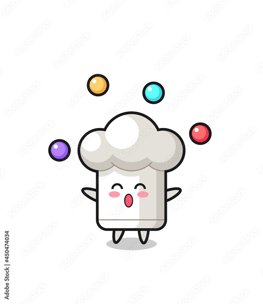 the chef hat circus cartoon juggling a ball the chef hat circus cartoon juggling a ball