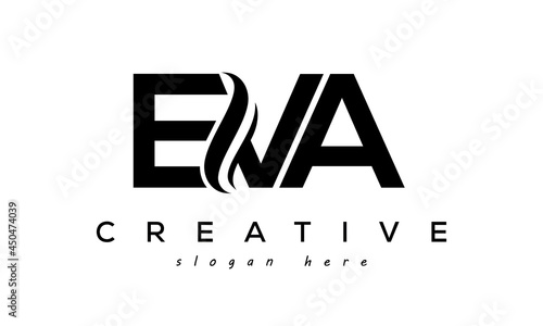 Letter EVA creative logo design vector