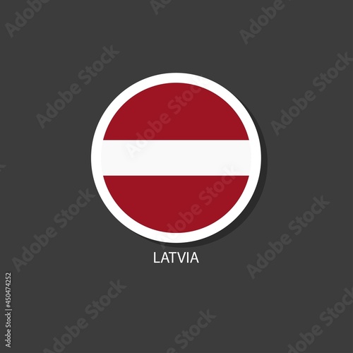 Free Download Latvia flag vector circle shape. - GFXLoad