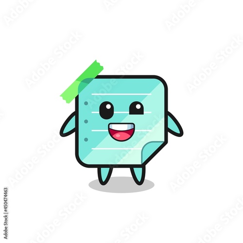 illustration of an blue sticky notes character with awkward poses