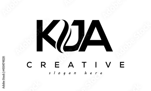 Letter KJA creative logo design vector photo