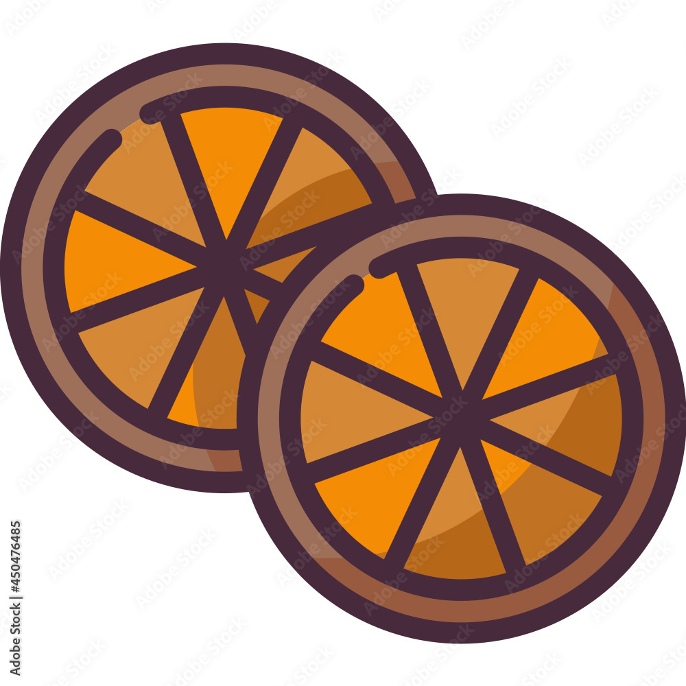 dried fruit line icon