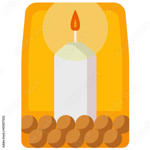 candle flat icon