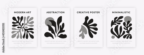 Foto Abstract coral poster set