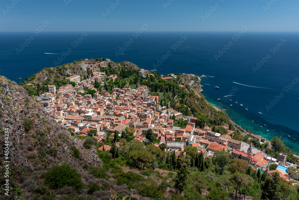 Ausblick auf  Taormina