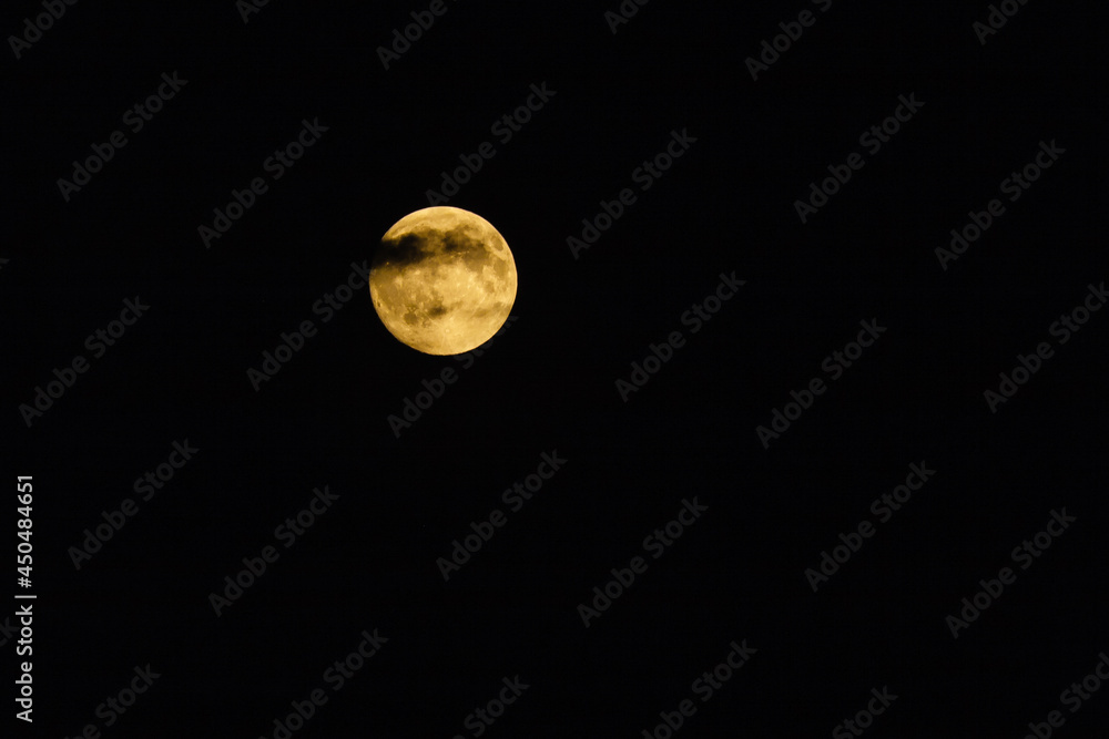 Fototapeta premium full moon, moon yellow