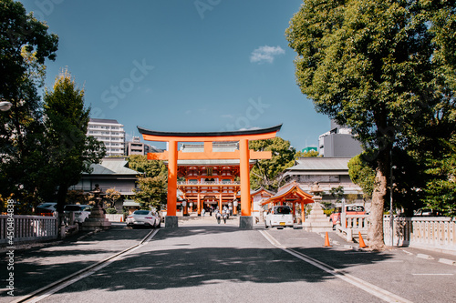 Ancient temple of Fushimi Inari-Taisha in Kyoto, Japan