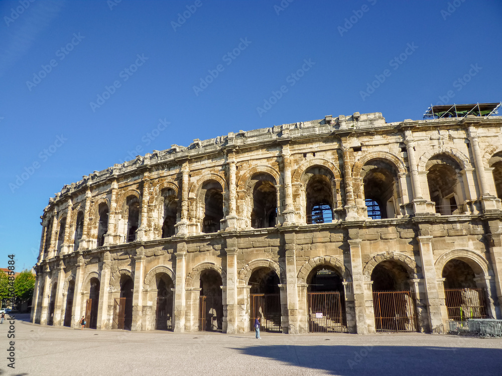 Roman amphitheatre in Nîmes, France