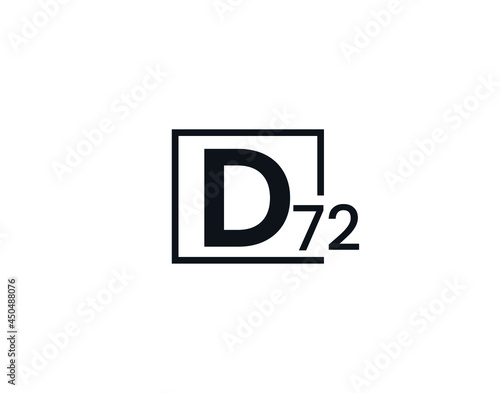 Free Download D72, 72D Initial letter logo - GFXLoad