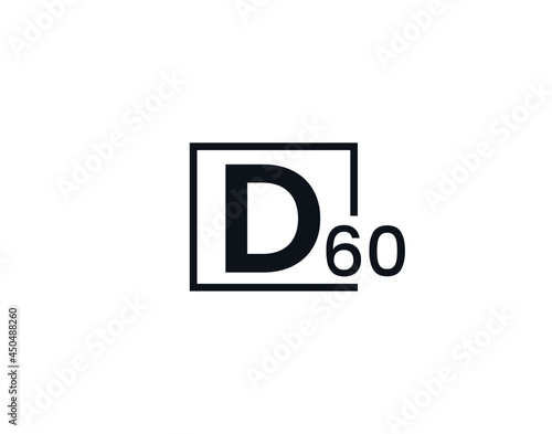 D60, 60D Initial letter logo photo