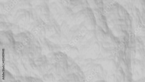 Fototapeta Naklejka Na Ścianę i Meble -  A 3D Rendering Crumpled Paper. Paper is a thin sheet material produced by mechanically or chemically processing fibres derived from wood, rags, grasses 