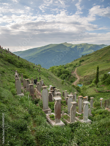 The famous village of Kubachi in Dagestan, the birthplace of silver craftsmen photo