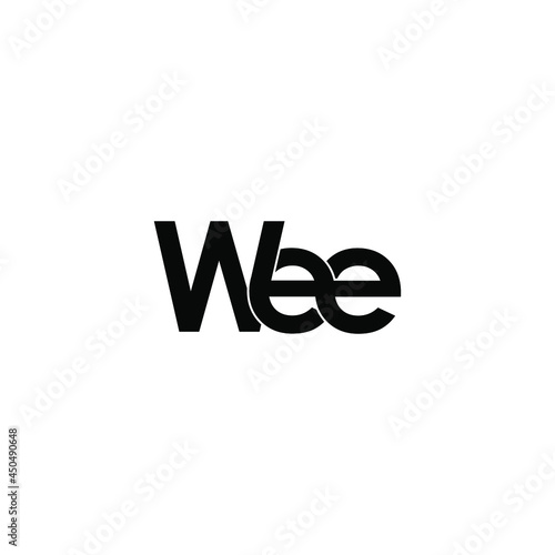 wee initial letter monogram logo design