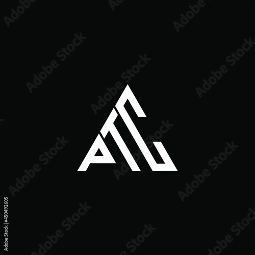 PTC letter logo creative design. PTC unique design