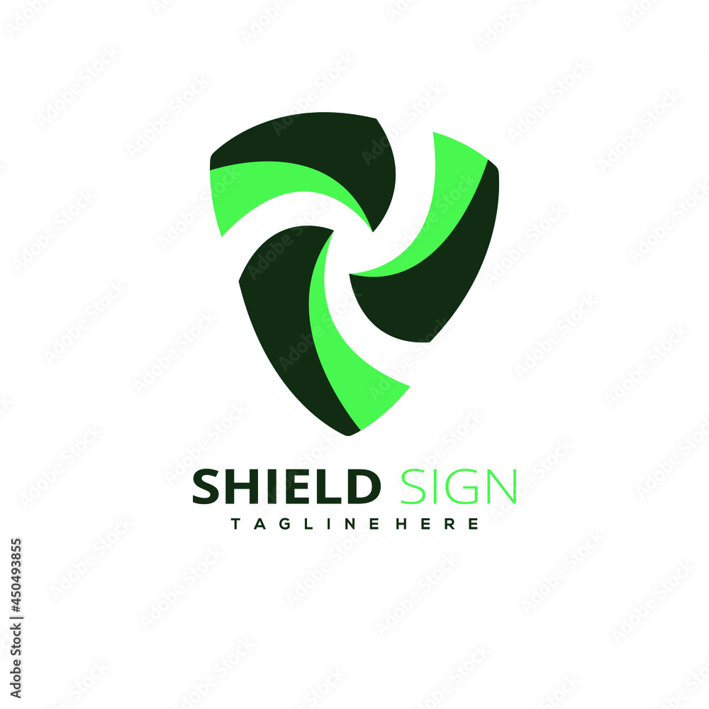 Obraz premium Shield Security Logo Design. Vector Illustrator Graphic Templates