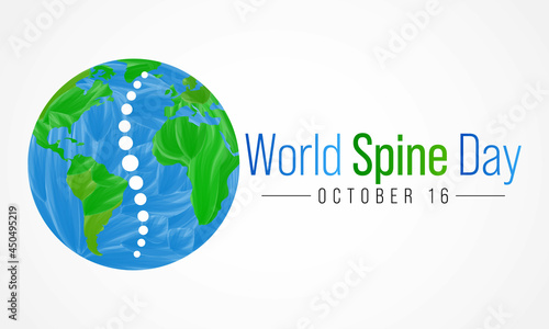World Spine day is observed every year on September 16, is body's central support structure. It keeps us upright and connects the different parts of our skeleton to each other. Vector illustration