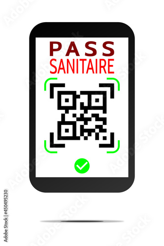 Smartphone Application Pass Sanitaire Rouge n°2