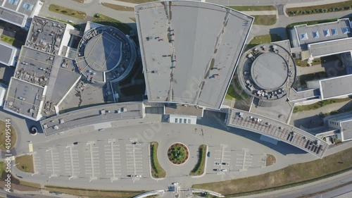 A drone view of the main entrance of the Far Eastern Federal University photo