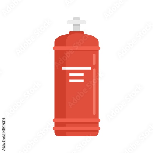 Gas cylinder valve icon flat isolated vector