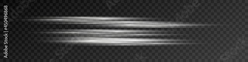 Light and stripes moving fast over dark background.design of the light effect. PNG. Vector illustration