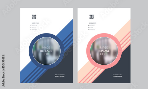 Abstract brochure template, cover design annual report, magazine