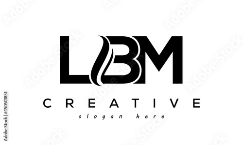 Letter LBM creative logo design vector photo