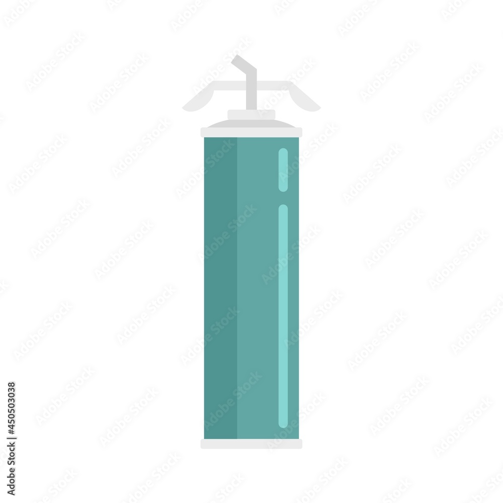 Adhesive polyurethane foam icon flat isolated vector Adhesive polyurethane foam icon flat isolated vector