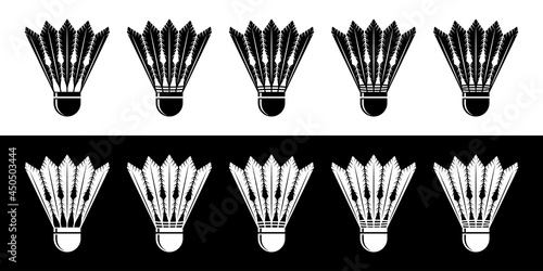 Badminton shuttlecocks icon, vector illustration.