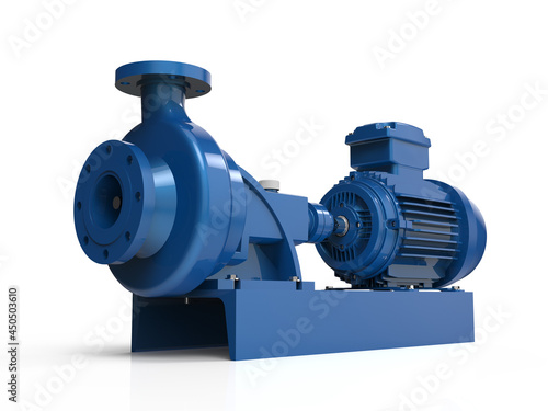 Obraz na płótnie Hydraulic pump on white background