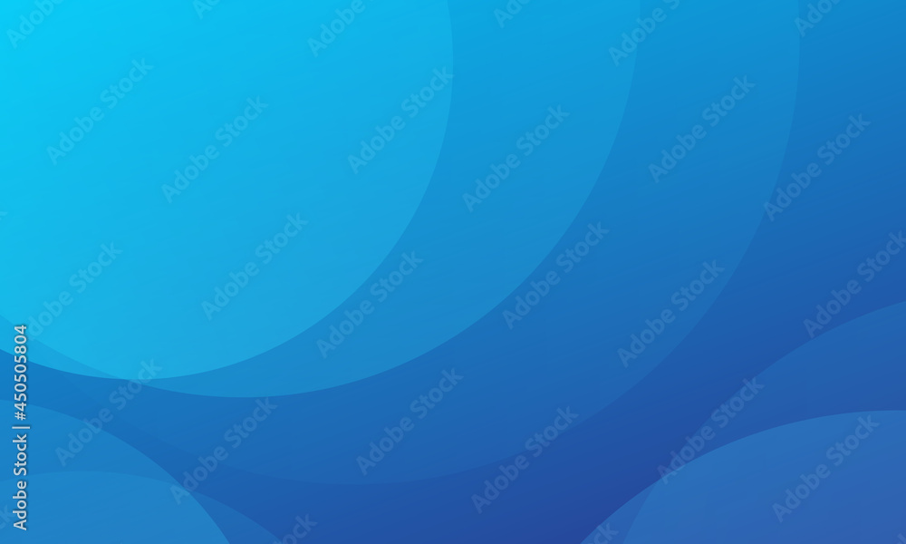 Minimal geometric background. Blue elements with fluid gradient. Dynamic shapes composition. Eps10 vector