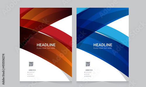 Abstract brochure template, cover design annual report, magazine