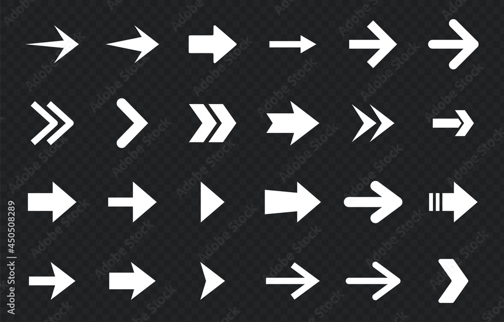 Arrow Vector Set. Abstract Arrow Icon Collection. Variety of Different Arrows Symbol for Web UI Design. Flat Style Isolated Arrow Design Elements Arrow Vector Set. Abstract Arrow Icon Collection. Variety of Different Arrows Symbol for Web UI Design. Flat Style Isolated Arrow Design Elements