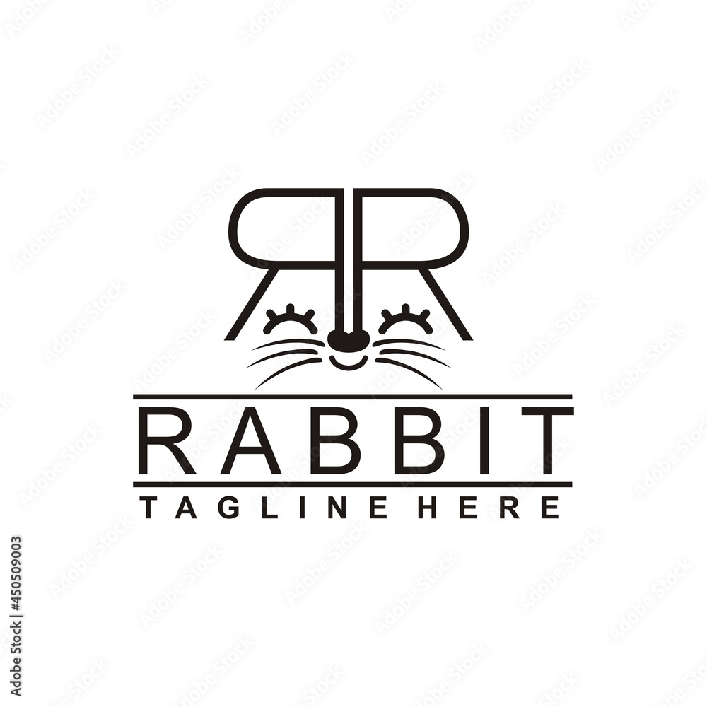 rabbit business logo vector illustration - best for your mascot brand rabbit business logo vector illustration - best for your mascot brand