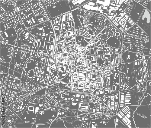 map of the city of Vitoria-Gasteiz, Spain