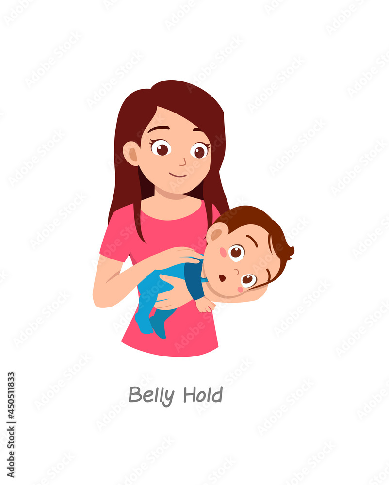 mother holding baby with pose named belly hold mother holding baby with pose named belly hold