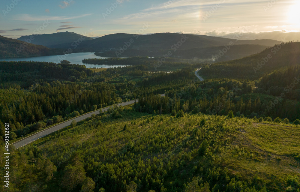 Naklejka premium Norway Nordland Summer Scenery